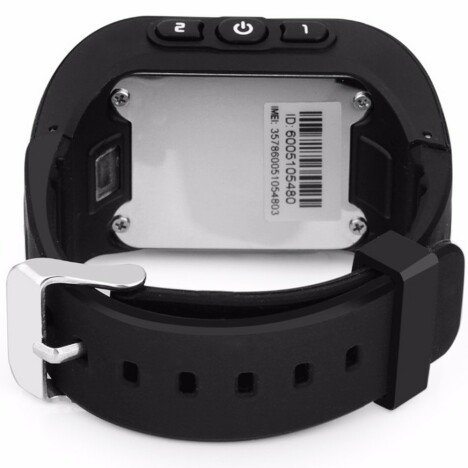 Ceas Smartwatch copii GPS Tracker iUni Q50, Telefon incorporat, Apel SOS, Negru